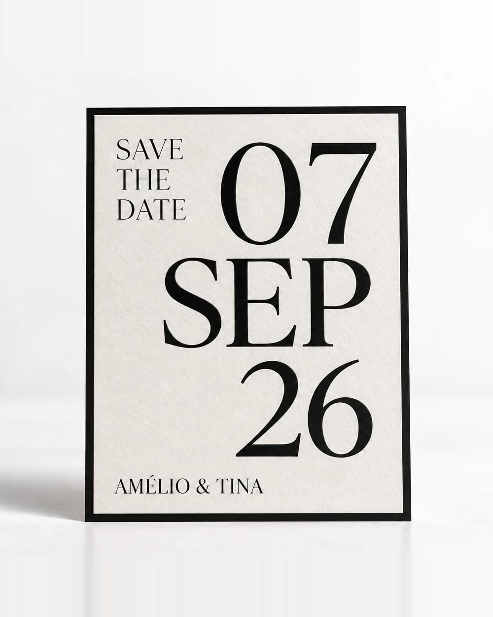 Elegante Save-the-Date-Karte